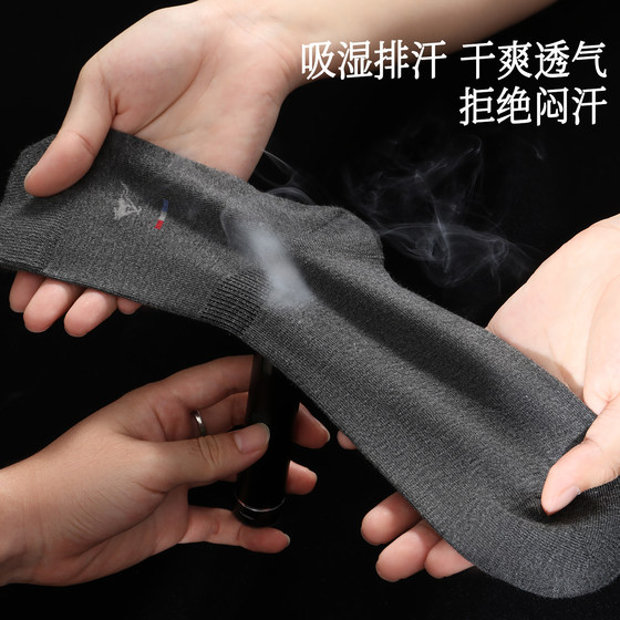Septwolves Men's Socks Mugwort Fragrance Antibacterial and Deodorant