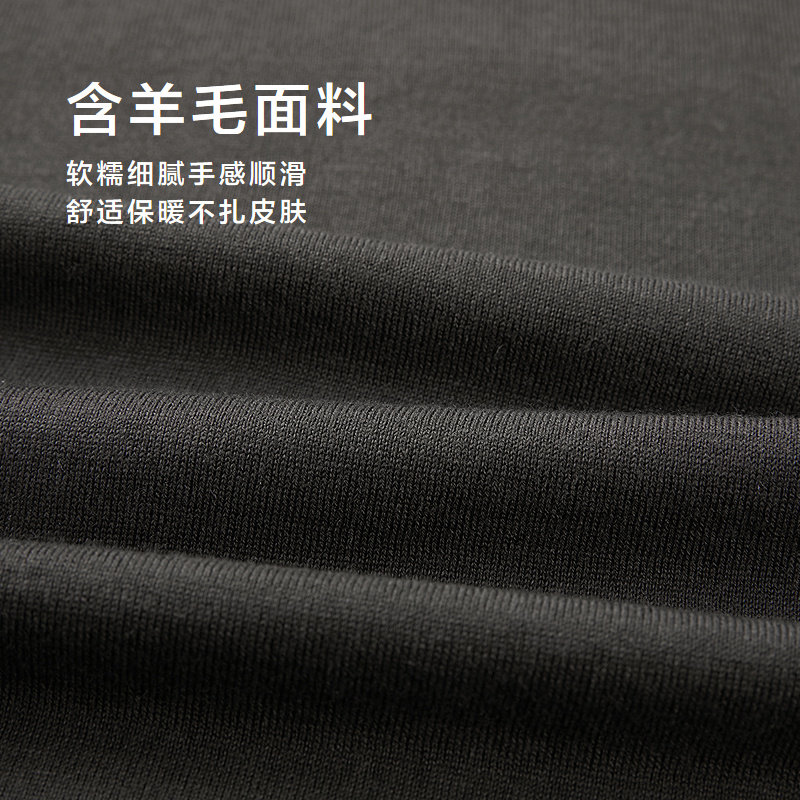 HLA/海澜之家圆领针织衫含羊毛打底衫男秋冬季保暖肌理感宽松毛衣,淘宝优惠券,粉丝福利购,淘宝优惠卷