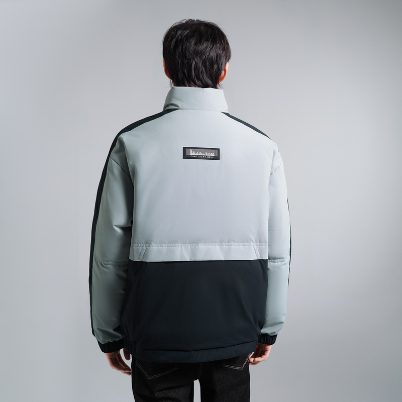 【反季清仓】HLA/海澜之家2024撞色拼接羽绒服男立领鸭绒保暖外套_海澜之家官方店_男装-第2张图片-提都小院