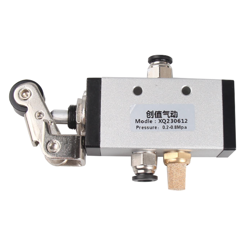 气动开关XQ250612按钮手动气阀开关二位五通滚轮机械阀换向阀 - 图3