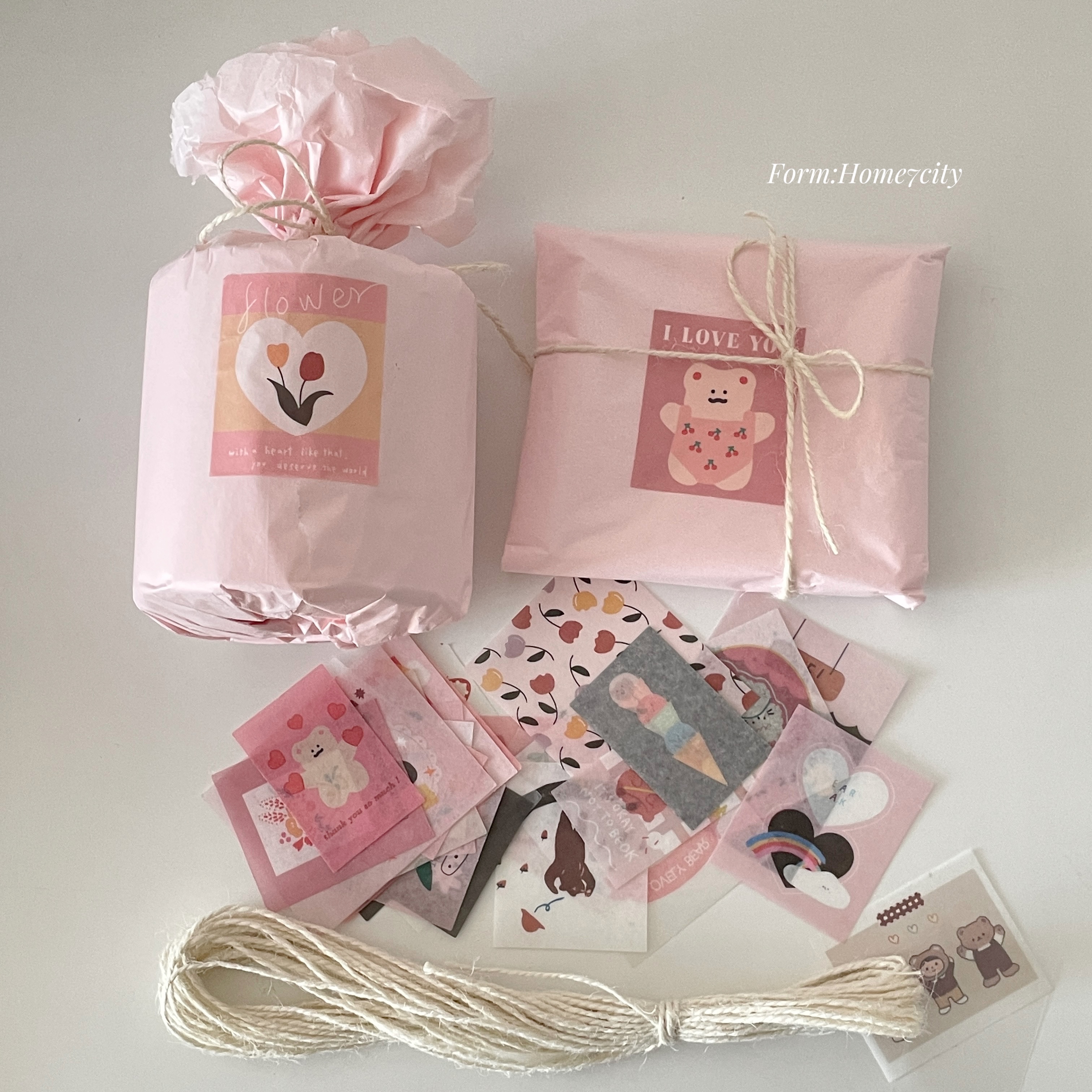樱花粉色雪梨纸礼物包装纸DIY礼品纸拍照打底褶皱纸花艺装饰纸-图1