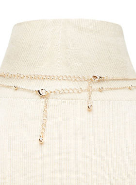 欧美水钻串珠项圈锁骨链