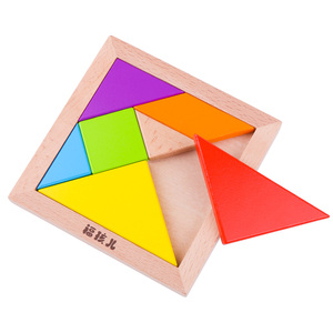 福孩儿木质七巧板智力拼图