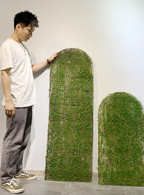仿真青苔藓屏风室内墙壁遮挡隔断