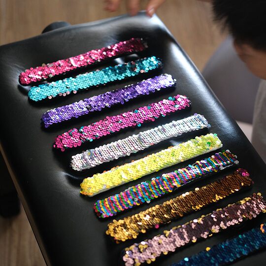 Children's street dance accessories shiny color changing luminous bracelet