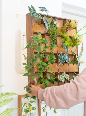 高级绿植电表箱遮挡墙上装饰挂画