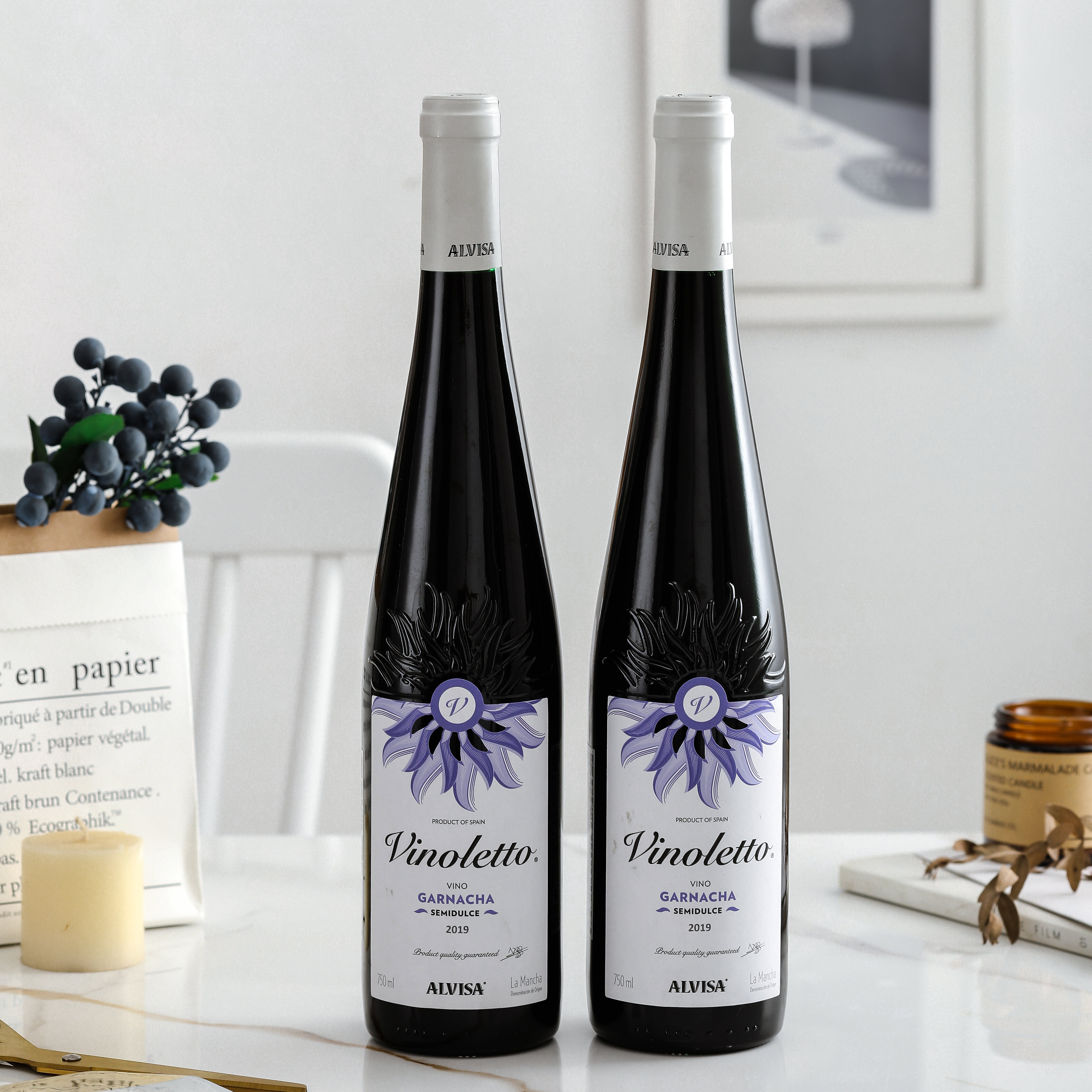 维诺莱特半甜红葡萄酒 西班牙进口柔顺不涩女士微醺晚安酒甜酒