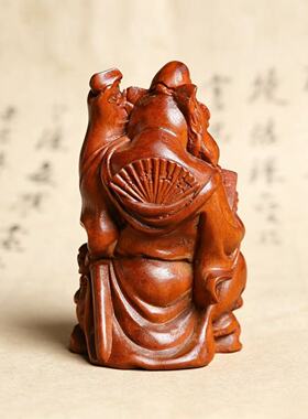 雷击枣木钟馗手把件车挂随身把玩汽车后视镜挂件道家用品带绳发货