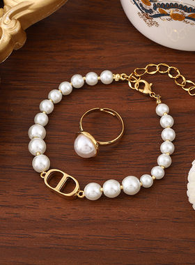 珍珠手链项链耳饰套装男女饰品