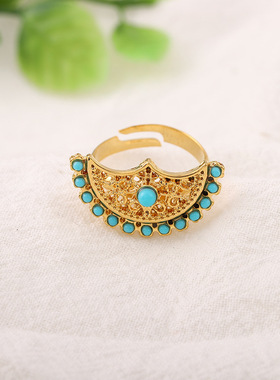 首饰套装民族风首饰套装蓝松石