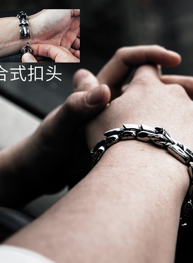 立体复古龙手链钛钢复古