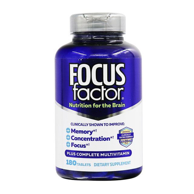 Focusfactor ສໍາລັບຜູ້ໃຫຍ່ DHA ເມັດໂພຊະນາການສະຫມອງ