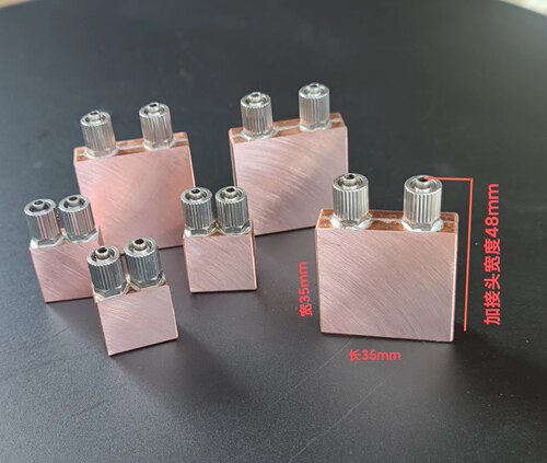 电脑笔记本微型纯铜侧水冷头CPU半导体制冷散热器水冷头 - 图1
