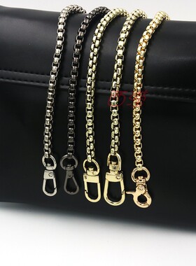 女包不褪色斜跨肩带链条白色6cm金色合仔链水桶包单买链胸包链子