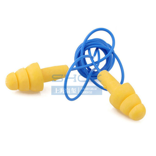 正品3M340-4004 带线隔音隔声降噪学习 睡眠游泳 耳塞防水 一盒装 - 图0