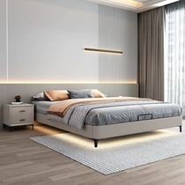 No bedside bed rack ribs Skeleton Muted Solid Wood Tatami Bedroom Small Family Bed Modern Brief About 1 5 m Bed