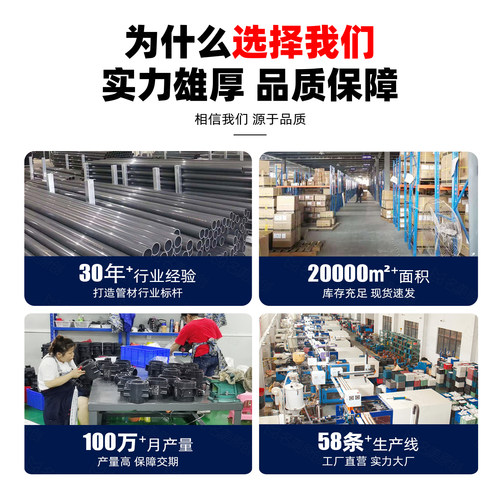 pvc等径三通塑料给水排水管连接头加厚化工级直通管件4分塑胶配件 - 图2