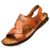 Old man sandal nam 2019 hè mới Giày da bình thường giày đi biển nam đế mềm, dép chống trượt trung niên - Sandal Sandal