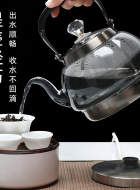玻璃烧水壶一键快速煮水壶自动断电家用电热水壶大容量电水壶