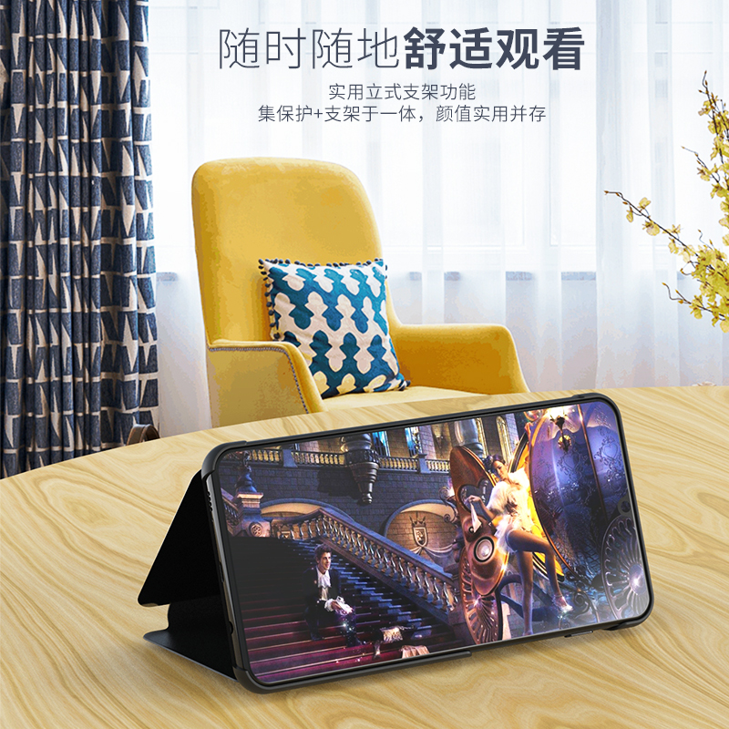 三星A22手机壳galaxy A22保护4g镜面5g皮套a225g翻盖SM一a224g立式支架galaxya男女全包防摔A226b潮个性商务-图1