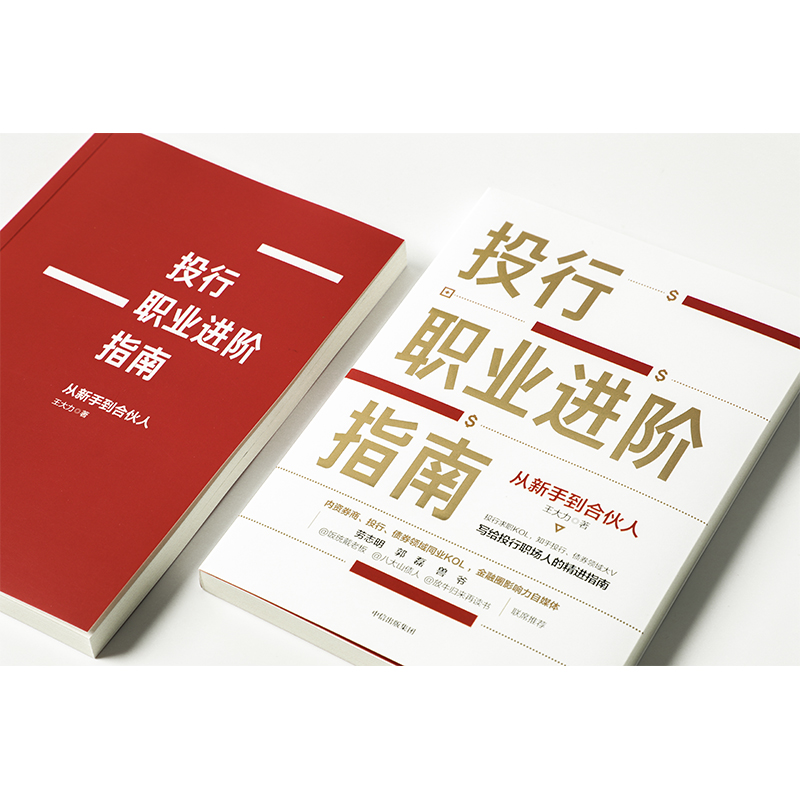 投行职业进阶指南 从新手到合伙人 王大力 著  职业经验 职场 投行 金融 中信 - 图1