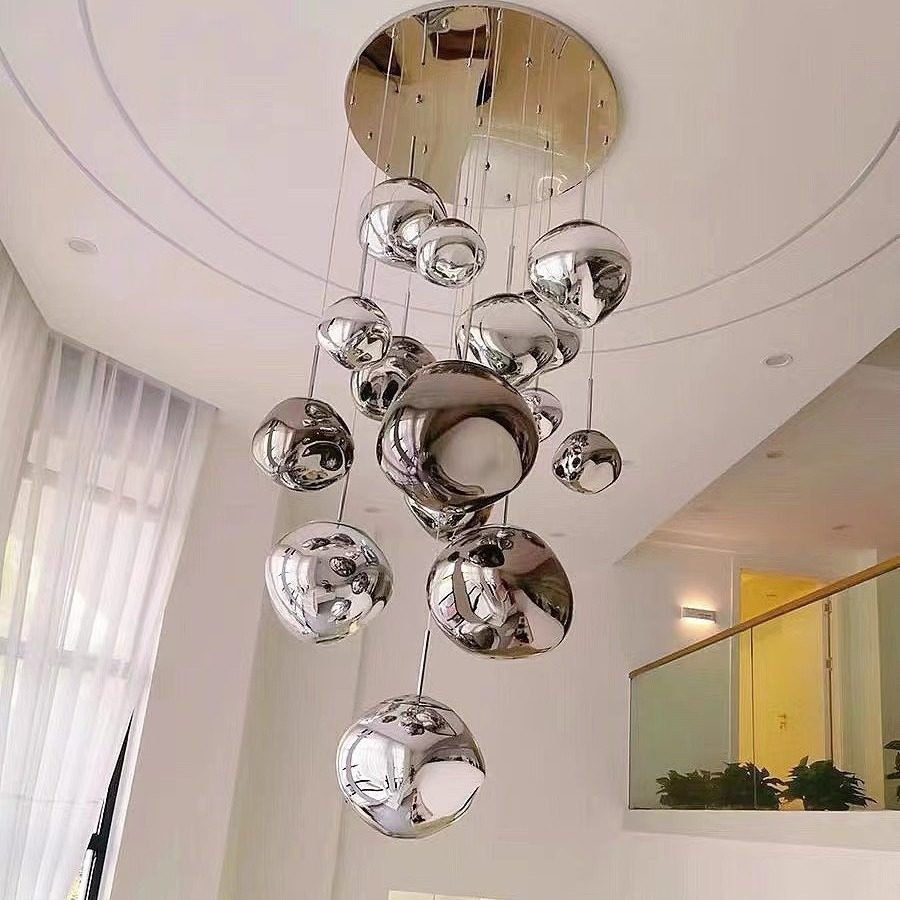 设计师熔岩餐厅吊灯时尚简约loft楼梯别墅复式公寓不规则灯,淘宝优惠券,粉丝福利购,淘宝优惠卷
