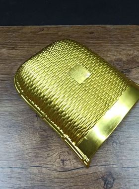 民国时期仿古做旧招财进宝金蟾簸箕居家风水装饰铜合金摆件古玩