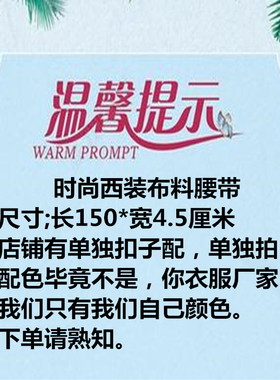 百搭风纯色西装蝴蝶结腰带