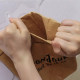 Washable storage bag kraft paper bag dry flower green plant pot ins packaging bag thick bread toast food oil-proof