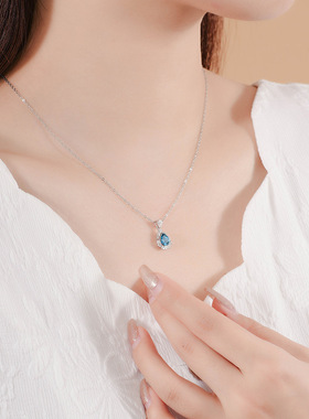 优雅高级情人节礼物纯银项链