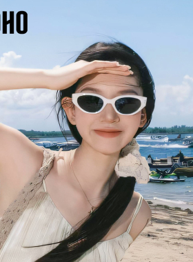 rococo同款防晒猫眼窄框太阳镜