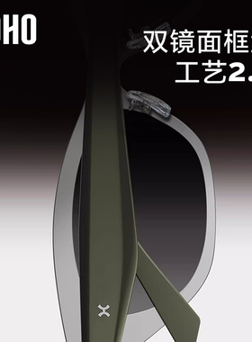 高级科技感墨镜显脸小猫眼框