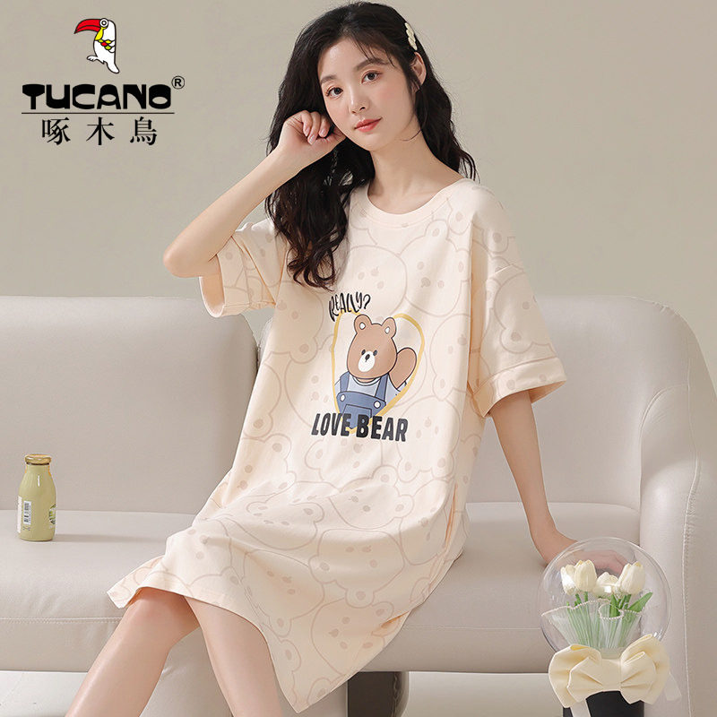 【全尺寸一个价】啄木鸟春夏睡裙家居服套装