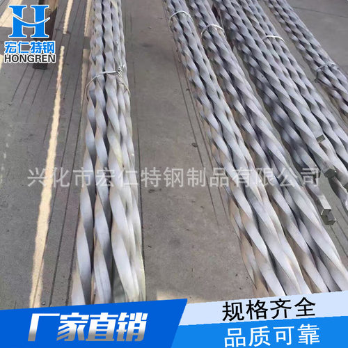 不锈钢麻花棒螺纹方钢扭纹冷拉异型钢条方形扭绞方钢饺棒麻花钢筋 - 图2