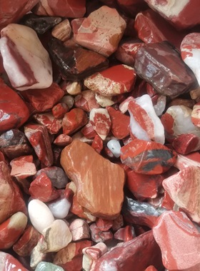 彩虹石原石大块碎石颗粒