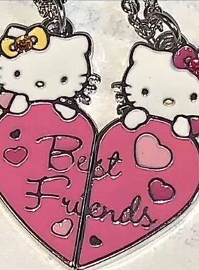 hello kitty项链轻奢小众女潮酷辣妹男ins情侣一对学生闺蜜女