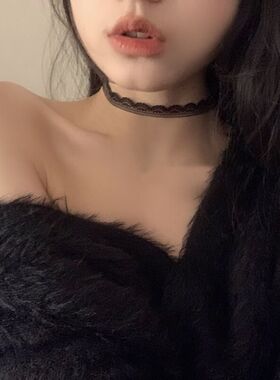 网红ins纯色山茶花短款蕾丝花边choker项圈锁骨链项链颈带颈圈女