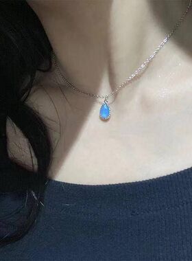 超仙女团风~韩版chokers水滴蝴蝶项链女百搭锁骨链颈链女