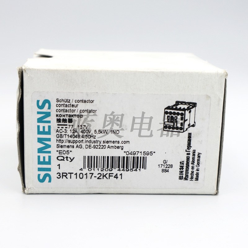 原装SIEMENS/西门子直流DC110V接触器3RT1017-2KF41 1BA41 1BB41 - 图2