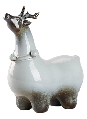 创意十二生肖摆件陶瓷家居客厅A办公室酒柜玄关桌面饰品三羊开泰