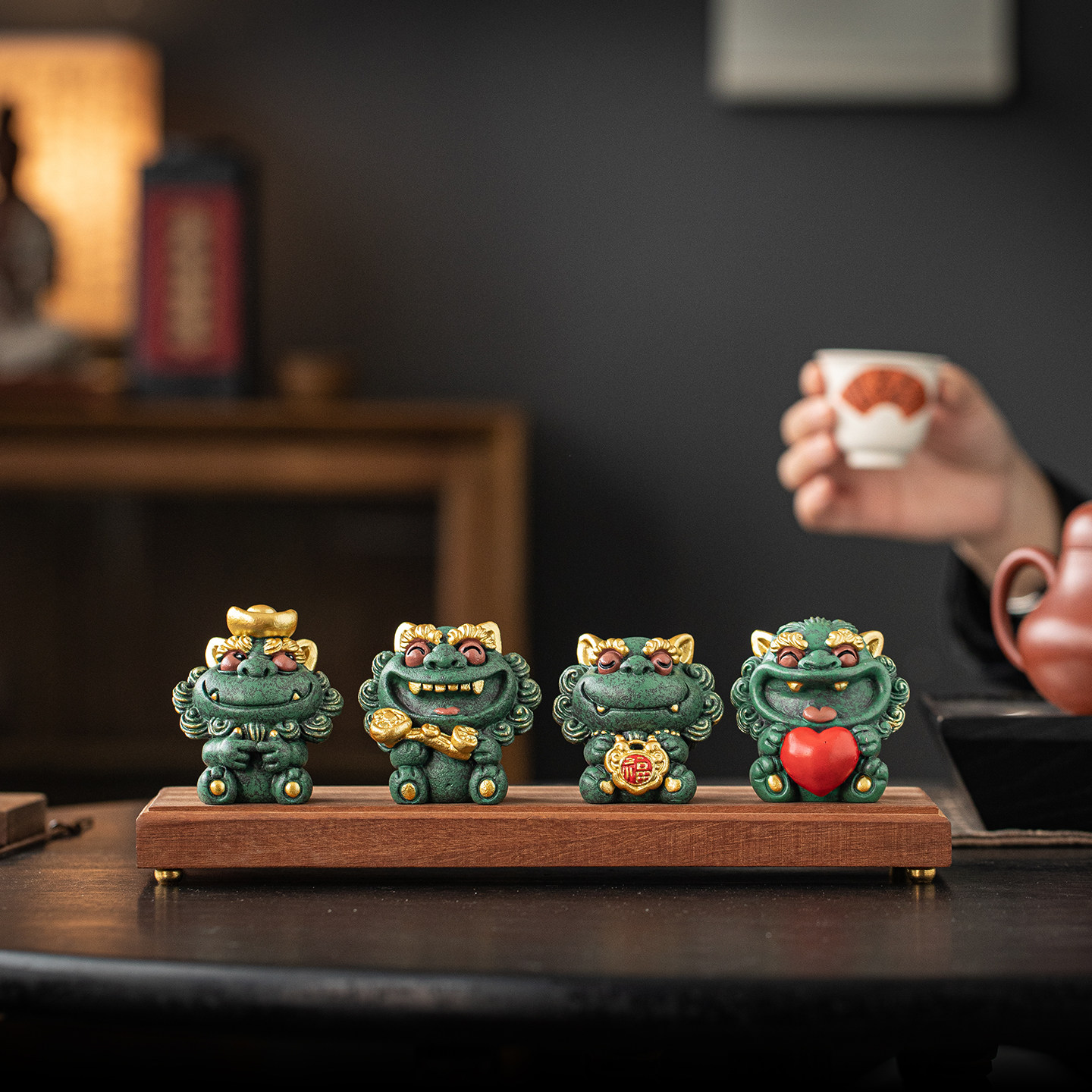 中式貔貅皆如所愿桌面摆件茶宠装饰办公室家居风水摆件工艺品礼品,淘宝优惠券,粉丝福利购,淘宝优惠卷
