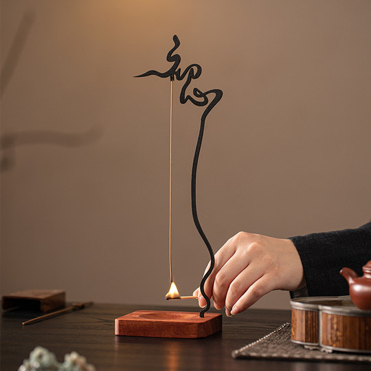 Zen original intention upside down thread incense burner ornaments for home interior
