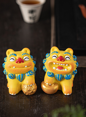 树脂招财国潮桌面风师爷摆件礼品