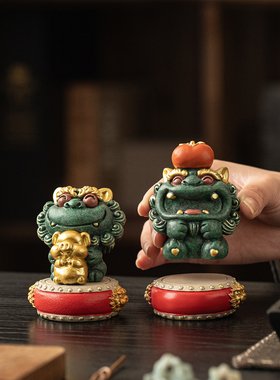 国潮诸事大吉招财摆件定制礼盒