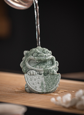 青砂石祝福可爱桌面西瓜石榴摆件