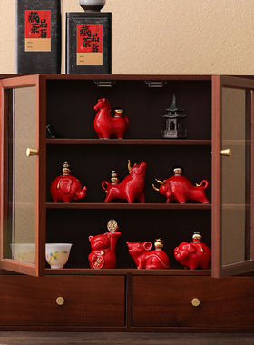 创意牛转乾坤吉祥物陶瓷摆件装饰