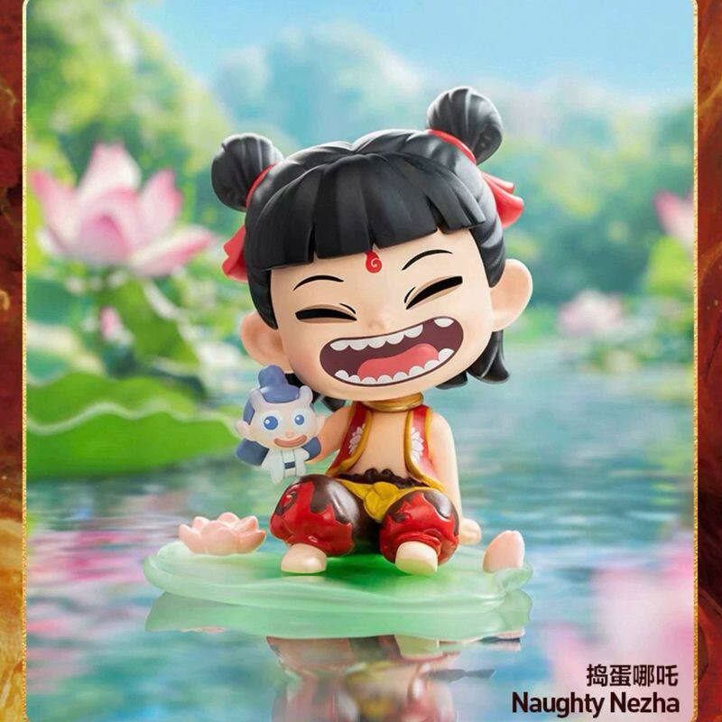 泡泡玛特新品 哪吒之魔童闹海天生羁绊盲盒手办潮玩摆件送人礼物