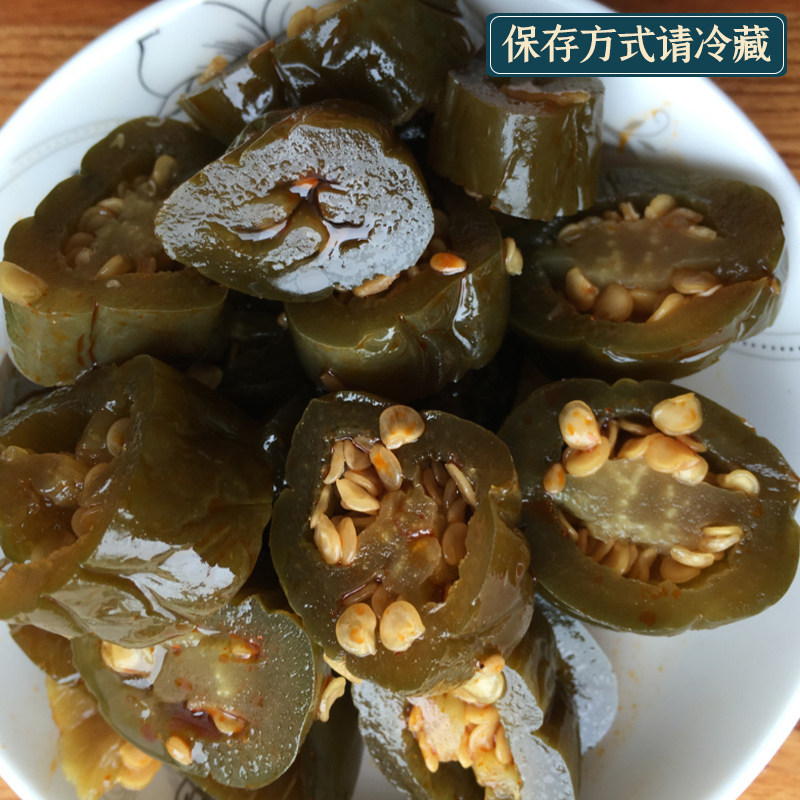 延边东北特产朝鲜族泡菜辣椒袋装咸菜酱菜下饭菜500g1份包邮