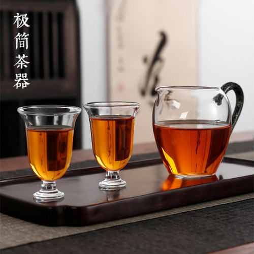 高透高硼硅高端玻璃公道杯耐高温分茶器茶海公杯蛋盅功夫茶具配件 - 图3