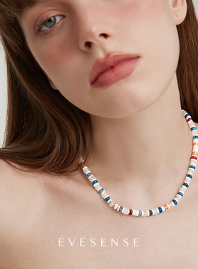 EVESENSE天然石串珠项链